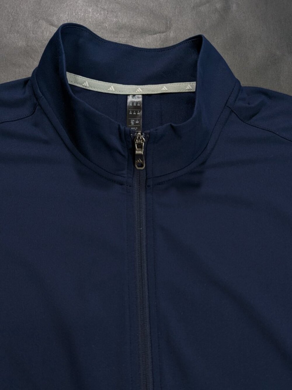 $60 Adidas Golf men's Ultimate Peached Golf Vest Full Zip Navy Blue Size 2XL